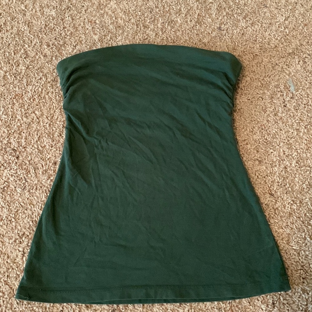 Dark green tube top